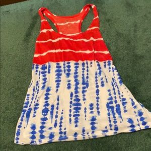 Red White and Blue Racerback tee